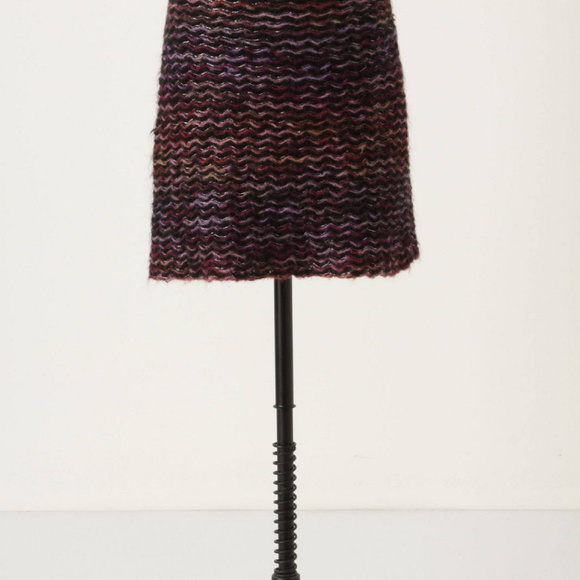Anthropologie Sweater Pencil Skirt Violet Vibrations By Knitted & Knotted Size 2 - Picture 4 of 4